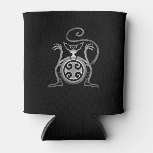 怖い猫 缶クーラー (正面)