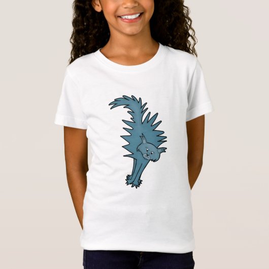 怖い猫 Tシャツ (正面)