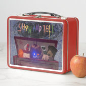 怖い玩具人形を見せて教える（弁当箱） メタルランチボックス (インサイチュ)