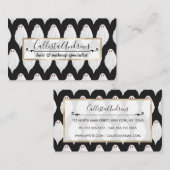 怖い白ハロウィーン幽霊たち水色パターン 名刺 (正面/裏面)