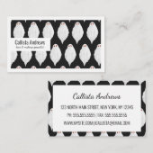 怖い白ハロウィーン幽霊たち水色パターン 名刺 (正面/裏面)