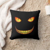 怖い目と熱狂するスマイルハロウィーン クッション (ブランケット)