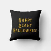 怖い目と熱狂するスマイルハロウィーン クッション (裏面)