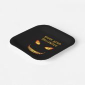 怖い目と熱狂するスマイルハロウィーン ペーパープレート (傾斜あり)