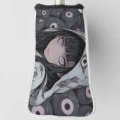 怖い目ホラーアニメガール ゴルフヘッドカバー (回転90)