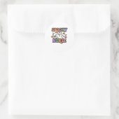 怖い看護師クラシックTシャツ ラウンドシール (バッグ)