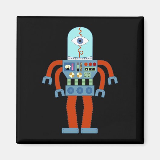 怖い眼球ロボット マグネット (正面)