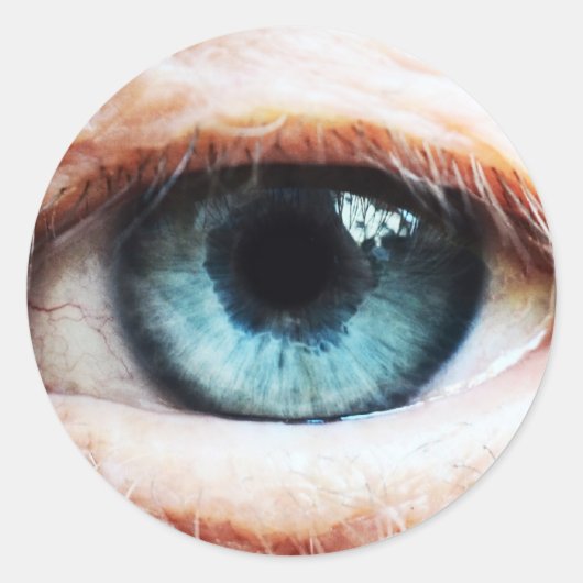 怖い眼球&ハロウィンブルーアイ/不気味なゾンビ ラウンドシール (正面)