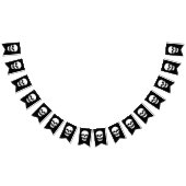 怖い笑いスカル バンティングフラッグ (全)