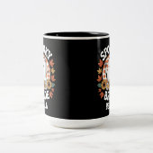 怖い花嫁の幽霊ハロウィン パーソナライズド ツートーンマグカップ (中央)