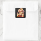 怖い血のウサギ運の人形 スクエアシール (バッグ)