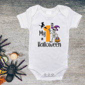 怖い衣装ギフトかわいいコスチューム私の最初のハロウィーン ベビーボディスーツ