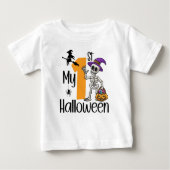 怖い衣装ギフトかわいい衣装マイ1stハロウィーン ベビーTシャツ (正面)