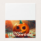 怖い見たオレンジ色のカボチャと顔、ハロウィーン (外部フラット)
