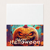 怖い見たオレンジ色のカボチャと顔、ハロウィーン (外部フラット)