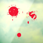 怖い赤いおもしろい滴下血の不気味なハロウィーン ウィンドウサイン (シート3)