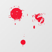 怖い赤いおもしろい滴下血の不気味なハロウィーン ウィンドウサイン (シート)