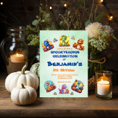 怖い赤ちゃん恐竜 テーマ 子供の誕生日 ハロウィン 招待状