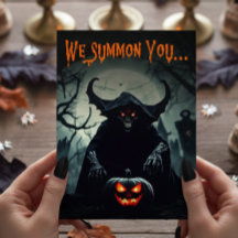 怖い赤目悪魔ハローウィンパーティ