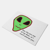 怖い顔が応答しない ドアマット (アングル)