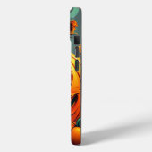 怖い顔のオレンジ色のカボチャ, ハロウィン Case-Mate iPhoneケース (裏面 / 左)