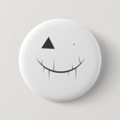 怖い顔ボタン 缶バッジ (正面)