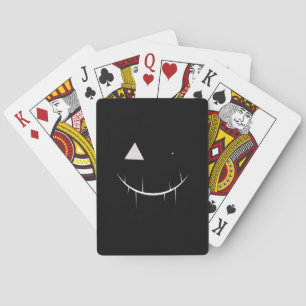 怖い顔ポーカーカード(黒) トランプ