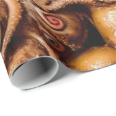 怖い風変わり抽象芸術海の生き物の眼球 ラッピングペーパー (ロールコーナー)