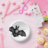 怖い飛んでいるヴィンテージこうもりハローウィンパーティ ペーパーボウル (パーティー)