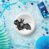 怖い飛んでいるヴィンテージこうもりハローウィンパーティ ペーパーボウル (パーティー)