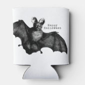 怖い飛んでいるヴィンテージこうもりハローウィンパーティ 缶クーラー (裏面)