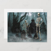 怖い骸骨の招待状ポストカード インビテーションポストカード (正面/裏面)