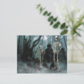 怖い骸骨の招待状ポストカード インビテーションポストカード (スタンド正面)