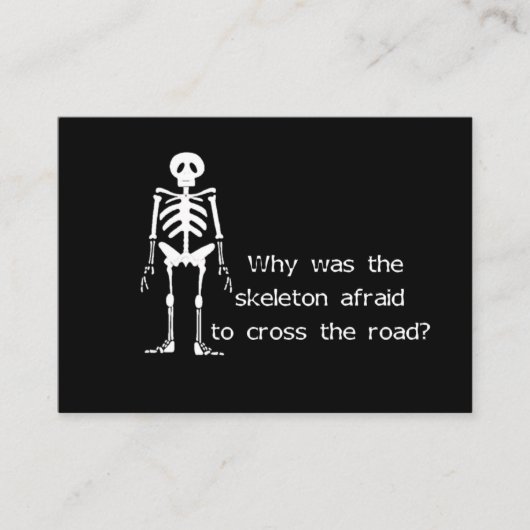 怖い骸骨 エンクロージャーカード (正面)