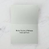 怖い魔女ハロウィングリーティングカード シーズンカード (内部)