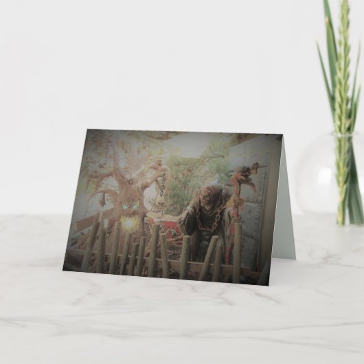 怖い魔女ハロウィングリーティングカード シーズンカード (正面)