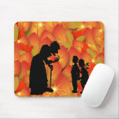 怖い魔女ハロウィーンマウスパッド マウスパッド (マウス)