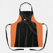 怖い魔女ブラックガウンハロウィーンの衣装 エプロン (正面)