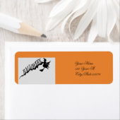 怖い魔女乗馬ほうきサンダー_コーブハロウィーン ラベル (インサイチュ)