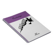 怖い魔女乗馬箒ハロウィンサンダー_コーブ ノートブック (右側)