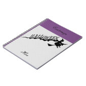 怖い魔女乗馬箒ハロウィンサンダー_コーブ ノートブック (左側)