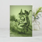 『怖い魔女』|ヴィンテージハロウィーン 招待状 (スタンド正面)