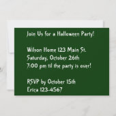 『怖い魔女』|ヴィンテージハロウィーン 招待状 (裏面)