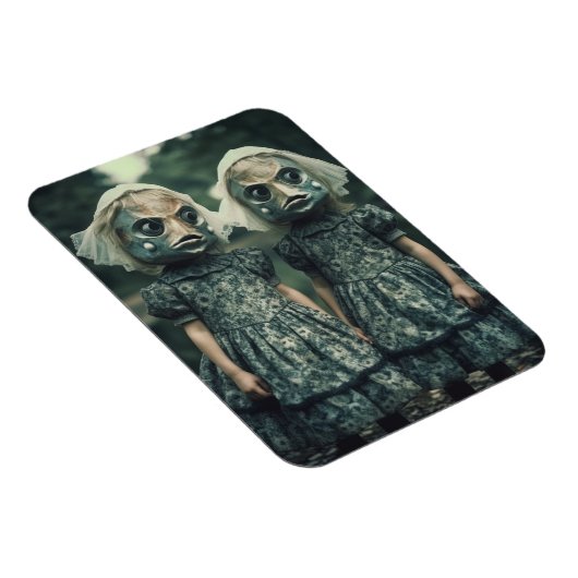 怖い魚の双子ホラー映画ファン マグネット (右側)