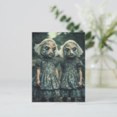 怖い魚の双子ホラー ポストカード (スタンド正面)