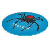 怖い黒い未亡人スパイダーアニメイラストレーション カッティングボード (角)