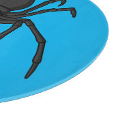 怖い黒い未亡人スパイダーアニメイラストレーション カッティングボード (角)