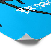 怖い黒い未亡人スパイダーアニメイラストレーション ポスター (角)