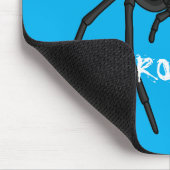 怖い黒い未亡人スパイダーアニメイラストレーション マウスパッド (コーナー)