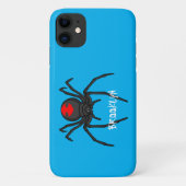 怖い黒い未亡人スパイダーアニメイラストレーション Case-Mate iPhoneケース (裏面)